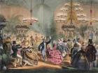 Ball in the Jardin d'Hiver, 33 Champs-Elysees, Paris, c.1865 (colour litho)