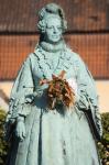 Statue of Queen Caroline Amalie (1796-1881) of Denmark (bronze)