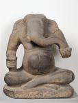 Ganesh, from Tuol Pheak Kin, Kandal Province, 7th-8th century (sandstone)