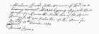 Facsimile from the field book of Daniel Boone recording the Lincoln claim on Licking River. From The Century Magazine, published 1887.