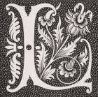 Decorated letter 'L', from 'Le Moyen Age et La Renaissance' by Paul Lacroix (1806-84) published 1847 (litho)