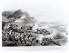 A View of the Serra de Busacco at San Antonio de Cantara showing the attack by Marshal Reigniers upon the British and Portuguese forces under Lt. General Sir Thomas Picton, 27th September 1810, engraved by Charles Turner, 1815 (engraving) (b&w photo)