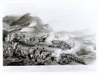 A View of the Serra de Busacco at San Antonio de Cantara showing the attack by Marshal Reigniers upon the British and Portuguese forces under Lt. General Sir Thomas Picton, 27th September 1810, engraved by Charles Turner, 1815 (engraving) (b&w photo)