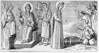 St. Helena Discovering the True Cross (engraving) (b/w photo)