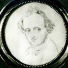 Felix Mendelssohn (1809-47) (pencil on paper) (b/w photo)
