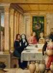 The Marriage Feast at Cana, c.1500-4 (oil on wood)