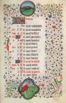 Ms 19 June: Cancer and a man reaping (vellum)