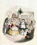 Mr Fezziwig's Ball, from 'A Christmas Carol' by Charles Dickens (1812-70) 1843 (engraving)