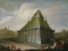 The Seven Wonders of the World: The Mausoleum at Halicarnassus (oil on canvas)