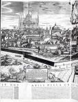 A Section of a Map of Milan, 1640 (engraving) (b/w photo)