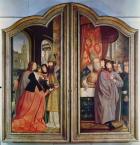 The Holy Kinship, or the Altarpiece of St. Anne, detail of the reverse of the central panels, 1509 (oil on panel)