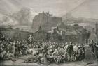 A Crowd Queues to Sign the National Covenant in front of Greyfriar's Churchyard, Edinburgh in 1638, from 'Scottish Pictures' published by the Religious Tract Society, 1886 (engraving)