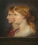 Tiberius (42BC-37AD) and Agrippina, c.1614 (oil on panel)