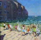 Seafront,Rovinj,Croatia,(oil on canvas)