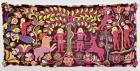 Carriage cushion cover depicting the Fall of Man, Creation of Eve and the Expulsion of Paradise, from Akarp, Skane, Sweden, c.1814 (textile)