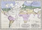 Isothermal Chart, or, View of Climates and Productions, illustration from Accounts by Alexander von Humboldt, 1823 (colour litho)