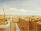 Canal under Construction, possibly the Bude Canal, c.1840 (oil on canvas)