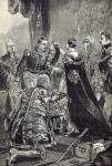 The Queen investing the Emperor of the French with the Order of the Garter (engraving)