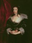Queen Henrietta Maria (1609-1669), Queen consort of Charles I of England, 1632 (oil on canvas)
