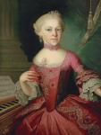 Maria-Anna Mozart, called 'Nannerl'(1751-1829), sister of Wolfgang Amadeus Mozart, 1763