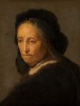 Portrait of an old Woman, c.1600-1700 (oil on panel)