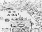 The Towne and Platforme of Fayall wonne by the right Honourable Earle of Cumberland, September 2nd 1589 (engraving)