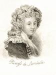 Marie-Therese Louise di Savoia-Carignano, from 'Crabb's Historical Dictionary', published 1825 (litho)