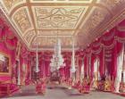 The Crimson Drawing Room, Carlton House from Pyne's 'Royal Residences', 1818