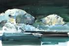 Nose to Nose, 2016, (watercolour on paper)