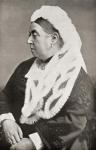 Queen Victoria (1819-1901) at the age of sixty-six, c.1885 (b/w photo)