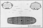 Plan of the first deck of a vessel, illustration from the 'Atlas de Colbert', plate 19 (pencil & w/c on paper) (b/w photo)