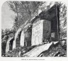 Temple of Inscriptions, Palenque, from 'The Ancient Cities of the New World', by Claude-Joseph-Desire Charnay, pub. 1887 (engraving)