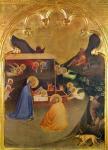 Virgin and Child with The Saints, Broken Down Polyptych, Section of the Predella: The Nativity (tempera and gold on panel)