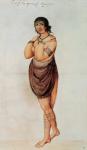 Indian Woman (colour litho)