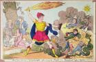 The Champion of Westminster, defending the People from Ministerial Imps and Reptiles, 1818 (colour etching)