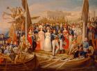 Ferdinand VII Disembarking in the Port of Santa Maria, 19th century (oil on canvas)