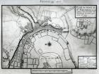 Fol.99 Map of Saint-Savinien on the Charente River in 1713, from 'Recueil des Plans de Saintonge' (pen & ink and w/c on paper) (b/w photo)