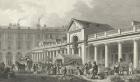 The N.W. facade of the new Covent Garden market, 1827-30 (engraving)