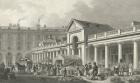 The N.W. facade of the new Covent Garden market, 1827-30 (engraving)