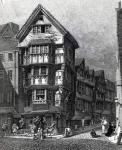 Houses Lately Standing on the West Corner of Chancery Lane, Fleet Street, published in 1812 (engraving)