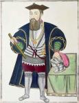 Portrait of Vasco de Gama (gouache on paper)
