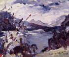 Lake Walchen Surrounded by Mountains, 1925 (oil on canvas)