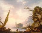 A southern coastal scene, 1753 (oil on canvas)