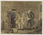 The Author and his Publisher, 1784 (grey wash and w/c over pencil on laid paper)