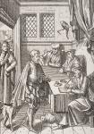 Bailliage or Tribunal of the King's Bailiff, facsimile of a wood engraving in 'Praxis Rerum Civilium' by Josse Damhoudere (1507-81) from 'Le Moyen Age et La Renaissance' by Paul Lacroix (1806-84) published 1847 (litho)