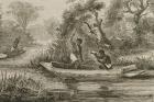 Fishermen on the Senegal River, 1860s (engraving)
