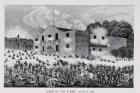 The Siege of the Alamo, 6th March 1836, from 'Texas, an Epitome of Texas History, 1897', by William H. Brooker (engraving) (b&w photo)