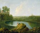 The Head of Lake Nemi (oil on canvas)