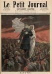 The Confession: Otto Von Bismarck (1815-98) with Death, from 'Le Petit Journal', 17th December 1892 (colour litho)