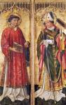 St. Stephen and St. Blaise, from the Altarpiece of Pierre Rup, c.1450 (oil on panel)